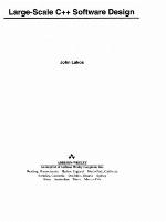 Large-Scale C++ Software Design