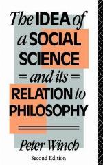 The Idea of a Social Science
