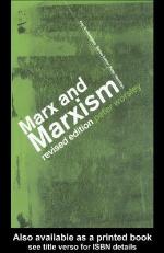Marx and Marxism