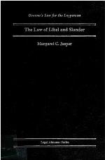 The Law of Libel and Slander