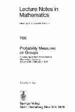 Probability Measures on Groups