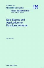 Saks Spaces And Applications To Functional Analysis