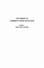 The Theory Of Coherent Atomic Excitation