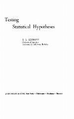 Testing Statistical Hypotheses