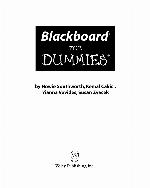 Blackboard For Dummies