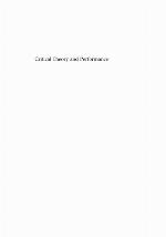 Critical Theory and Performance