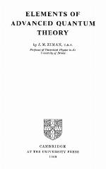 Elements of Advanced Quantum Theory