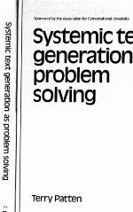 Systemic Text Generation As Problem Solving