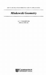 Minkowski Geometry (Encyclopedia of Mathematics and Its Applications)