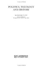 Politics, Theology and History