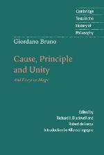Cause, Principle and Unity and Essays on Magic