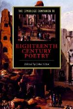 The Cambridge Companion to Eighteenth-Century Poetry