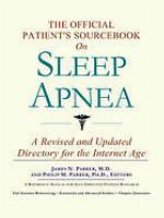 The Official Patient's Sourcebook on Sleep Apnea.
