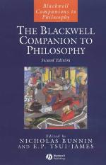 The Blackwell Companion to Philosophy