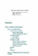 Sams Teach Yourself COBOL in 24 Hours [With Contains Examples and Code]