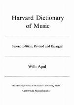 Harvard Dictionary of Music