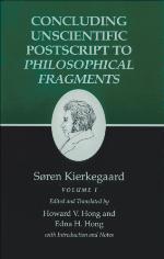 Concluding Unscientific Postscript to Philosophical Fragments, Volume 1