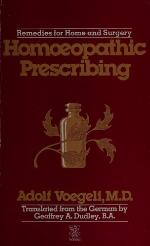Homoeopathic Prescribing