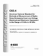 American National Standard for methods of measurement of radio-noise emissions from low-voltage electrical and electronic equipment in the range of 9 kHz to 40 GHz