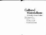 Cultural Materialism