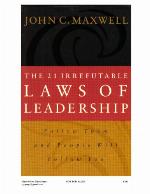 The 21 Irrefutable Laws of Leadership