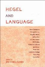 Hegel and Language