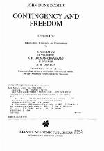 Contingency and Freedom