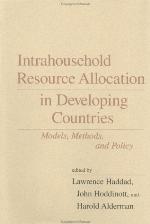 Intrahousehold Resource Allocation in Developing Countries