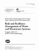 Risk and Resilience Management of Water and Wastewater Systems