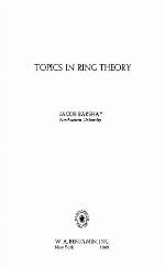 Topics In Ring Theory