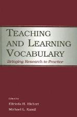 Teaching and Learning Vocabulary
