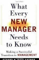 What Every New Manager Needs to Know