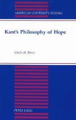 Kant's Philosophy of Hope