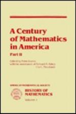 A Century of Mathematics in America, Part II