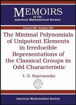 The Minimal Polynomials of Unipotent Elements in Irreducible Representations of the Classical Groups in Odd Characteristic