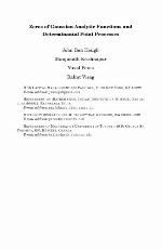 Zeros of Gaussian Analytic Functions and Determinantal Point Processes