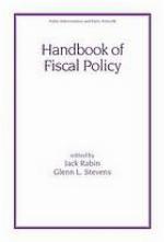 Handbook of Fiscal Policy