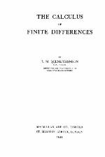 The calculus of finite differences