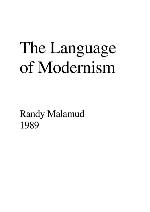 The Language Of Modernism