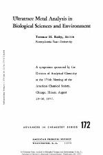 Ultratrace Metal Analysis In Biological Sciences And Environment