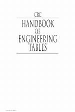 CRC Handbook of Engineering Tables