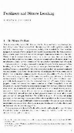 Agricultural Chemicals and the Environment