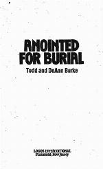 Anointed for Burial