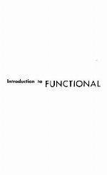 Introduction to Functional Analysis