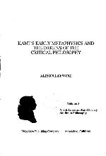 Kant's Early Metaphysics And The Origins Of The Critical Philosophy