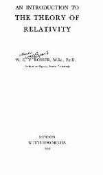 Introduction to the Theory of Relativity