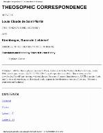 Theosophic Correspondence