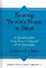 Bearing Yhwh's Name at Sinai