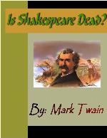 Is Shakespeare Dead?