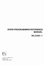 Stata Programming